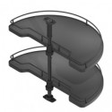 Plateau Semi-circulaire 180º Anthracite Compact