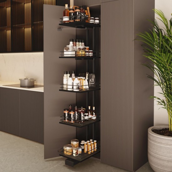 Colonne de garde-manger Anthracite Titán Compact