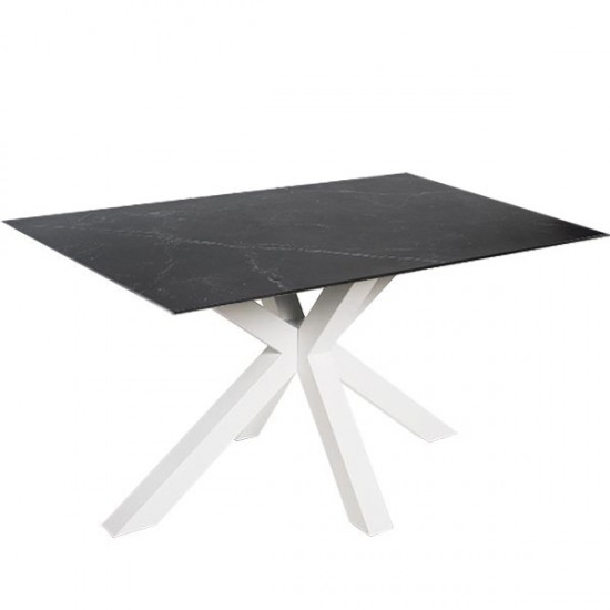 Table Fixe Joyce Noir/Blanc