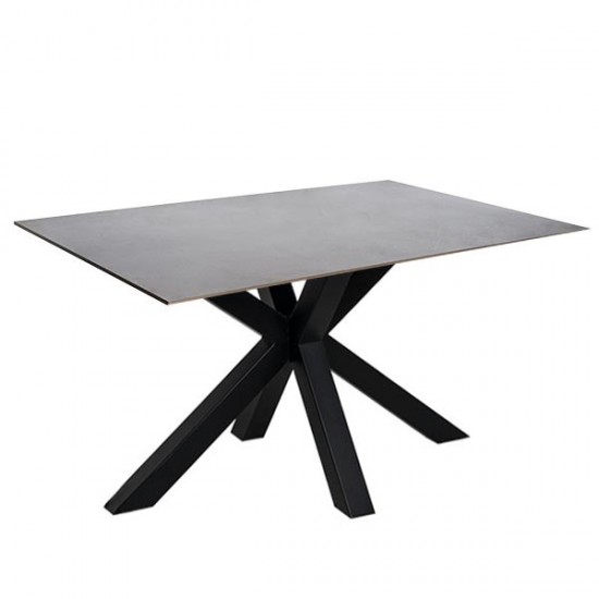 Table Fixe Joyce Gris/Noir
