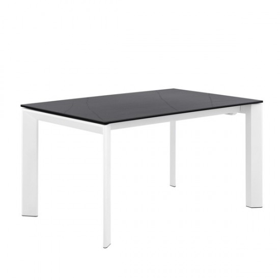 Table Ext. Tamara 160 Noir/Blanc