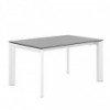 Table Ext. Tamara 160 Gris/Blanc
