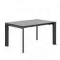 Table Ext. Lisa 140 Gris/Noir