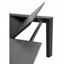 Table Ext. Lisa 140 Gris/Noir