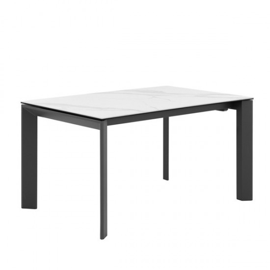 Table Ext. Lisa 140 Blanc/Noir