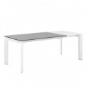Table Ext. Lisa 140 Gris/Blanc
