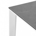 Table Ext. Lisa 140 Gris/Blanc