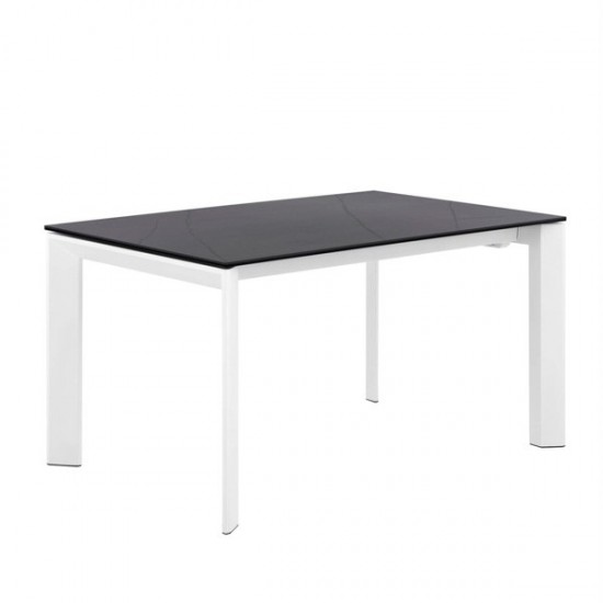 Table Ext. Lisa 140 Noir/Blanc