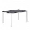 Table Ext. Lisa 140 Noir/Blanc