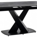 Table Extensible Valeri 160 Noir/Noir