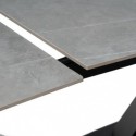 Table Ext. Valeri 160 Gris/Noir