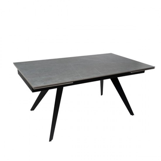 Table Ext. Kelly 160 Gris/Noir