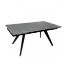 Table Ext. Kelly 160 Gris/Noir