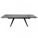 Table Ext. Kelly 160 Gris/Noir