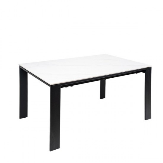 Table Ext. Janet 140 Blanc/Noir