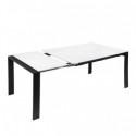 Table Ext. Janet 140 Blanc/Noir