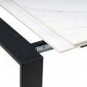 Table Ext. Janet 140 Blanc/Noir
