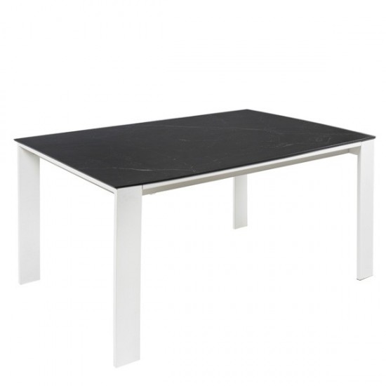 Table Ext. Janet 140 Noir/Blanc