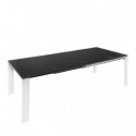 Table Ext. Janet 140 Noir/Blanc
