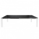 Table Ext. Janet 140 Noir/Blanc
