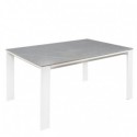 Table Ext. Janet 140 Gris/Blanc
