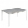 Table Ext. Janet 140 Gris/Blanc