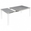 Table Ext. Janet 140 Gris/Blanc