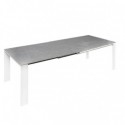 Table Ext. Janet 140 Gris/Blanc