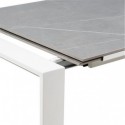 Table Ext. Janet 140 Gris/Blanc
