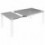 Table Ext. Luna 130 Blanc/Noir