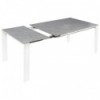 Table Ext. Luna 130 Blanc/Noir