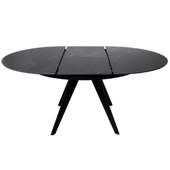 Table Ext. Luna 130 Noir/Noir