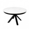 Table Ext. Zuri 130 Blanc/Noir