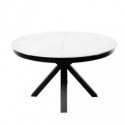 Table Ext. Zuri 130 Blanc/Noir