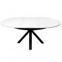 Table Ext. Zuri 130 Blanc/Noir