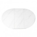 Table Ext. Zuri 130 Blanc/Noir