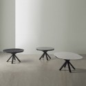 Table Ext. Zuri 130 Blanc/Noir