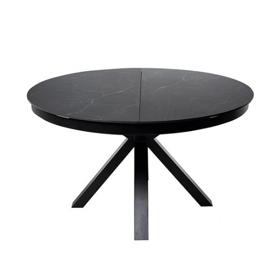 Table Ext. Zuri 130 Noir/Noir