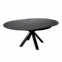 Table Ext. Zuri 130 Noir/Noir