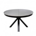 Table Ext. Zuri 130 Gris/Noir