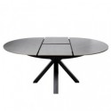 Table Ext. Zuri 130 Gris/Noir