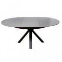 Table Ext. Zuri 130 Gris/Noir