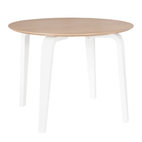 Table Fixe Nora 100 Chêne/Blanc