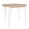 Table Fixe Nora 100 Chêne/Blanc