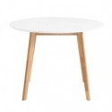 Table Fixe Monna 100 Blanc/Chêne