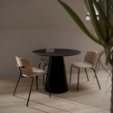 Table Daisy 100 Red.Fixe Noir