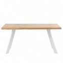 Table Fixe Lucina Chêne/Blanc