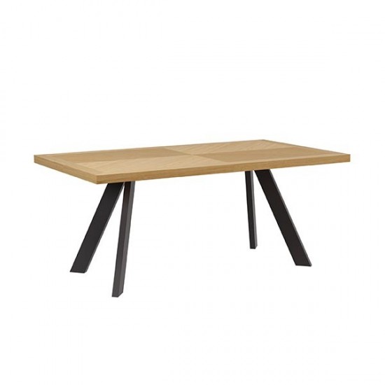 Table Fixe Kristel Chêne/Noir