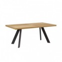 Table Fixe Kristel Chêne/Noir