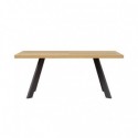 Table Fixe Kristel Chêne/Noir